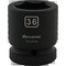 Dynamic 1" Drive Standard Socket, Black Phosphate, Tools 36MM X 1" Drive, 6 Point Standard Length D025036 - alternate 3